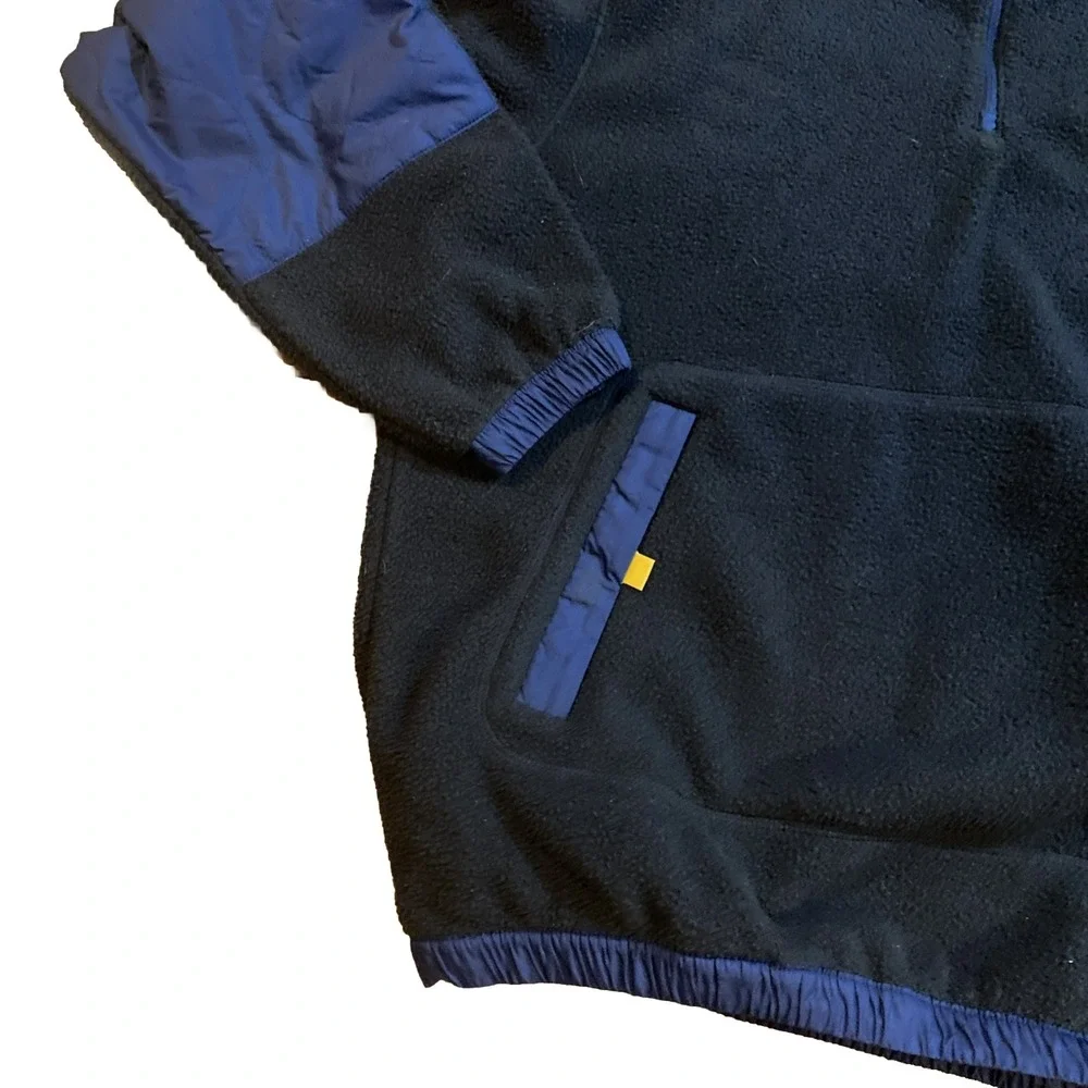 The North Face Men's Pullover Fleece Sweatshirt Jacket Black Blue NWT S